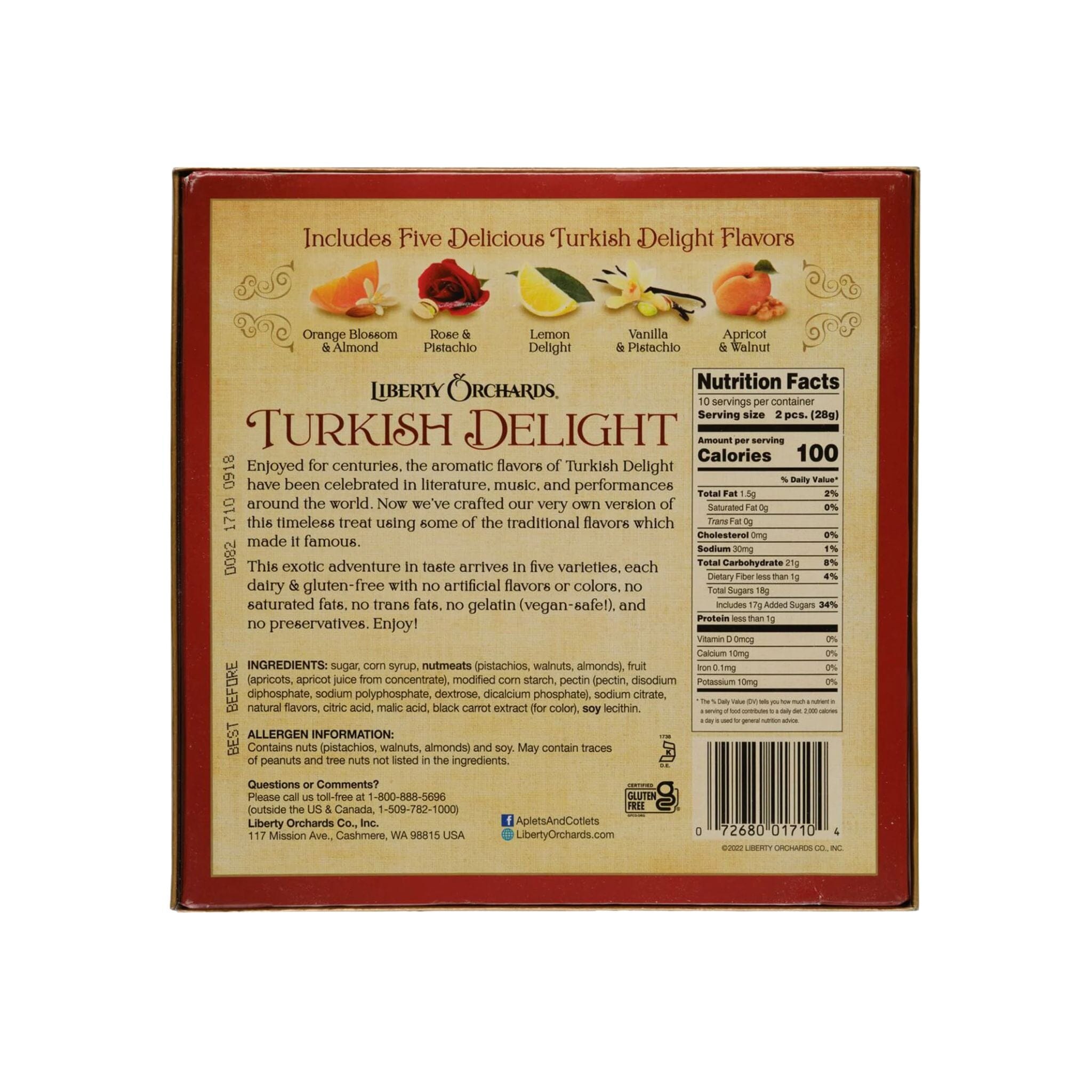 Liberty Orchards Turkish Delight, 10 Ounce
