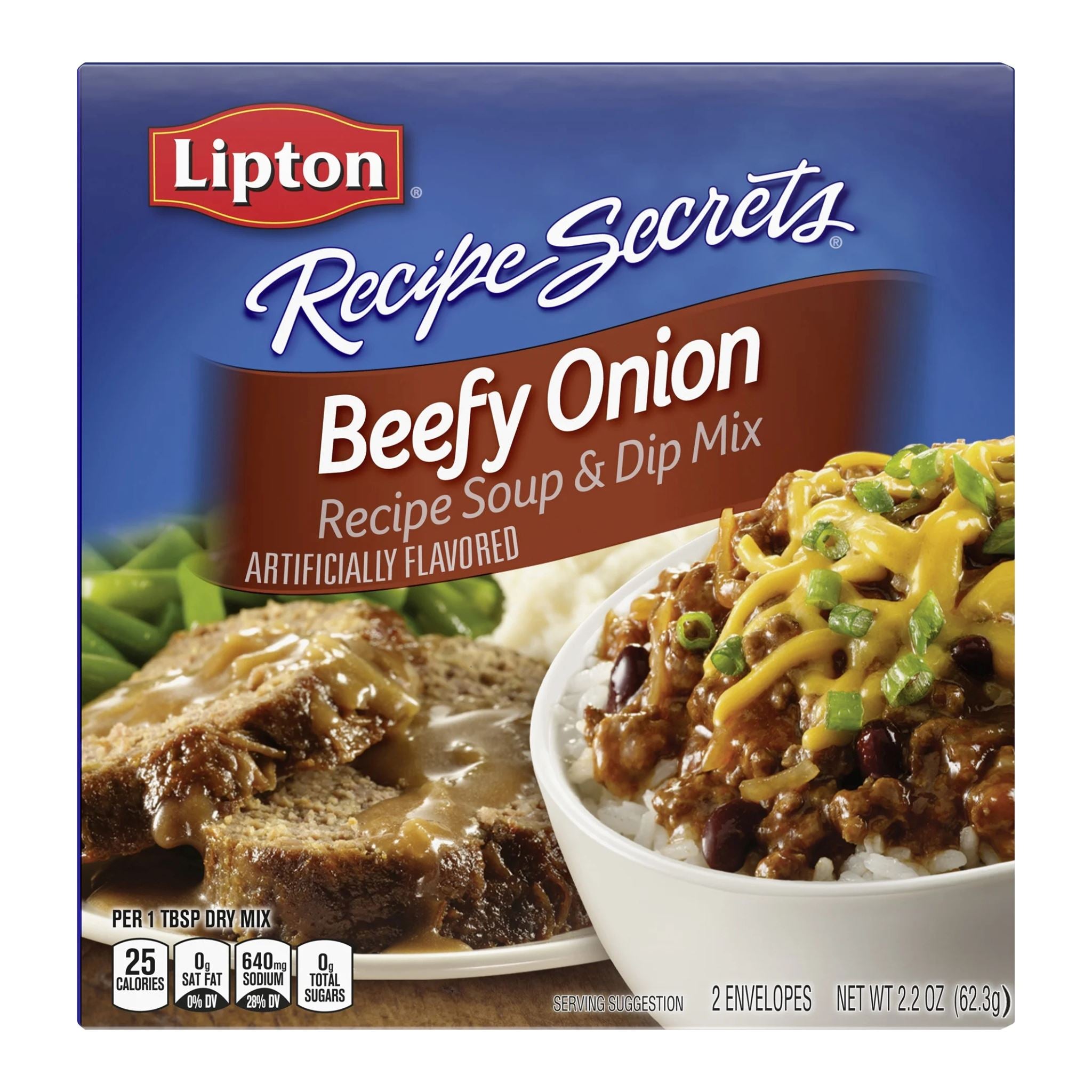 Lipton Recipe Secrets, Beefy Onion, 2.2 Ounce