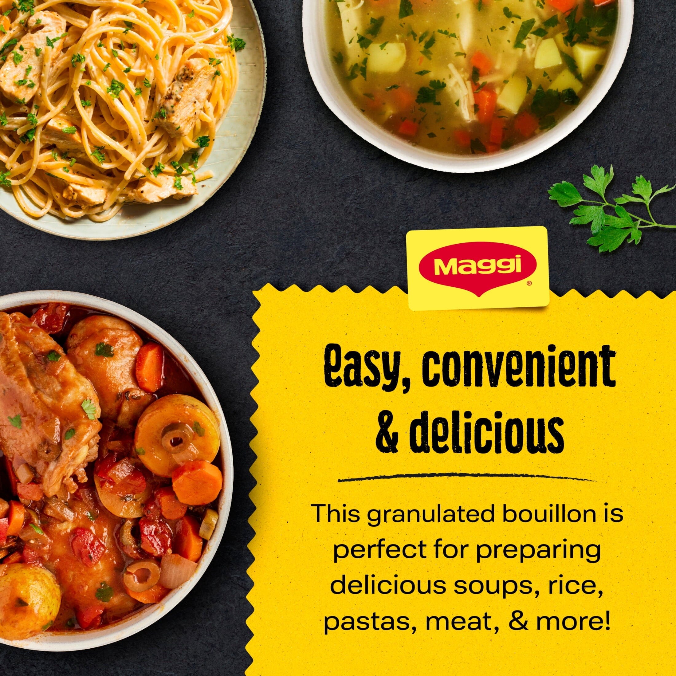 Maggi Caldo Sabor A Pollo Chicken Flavored Bouillon Powder, Granulated Chicken Soup Seasoning 7.9 oz