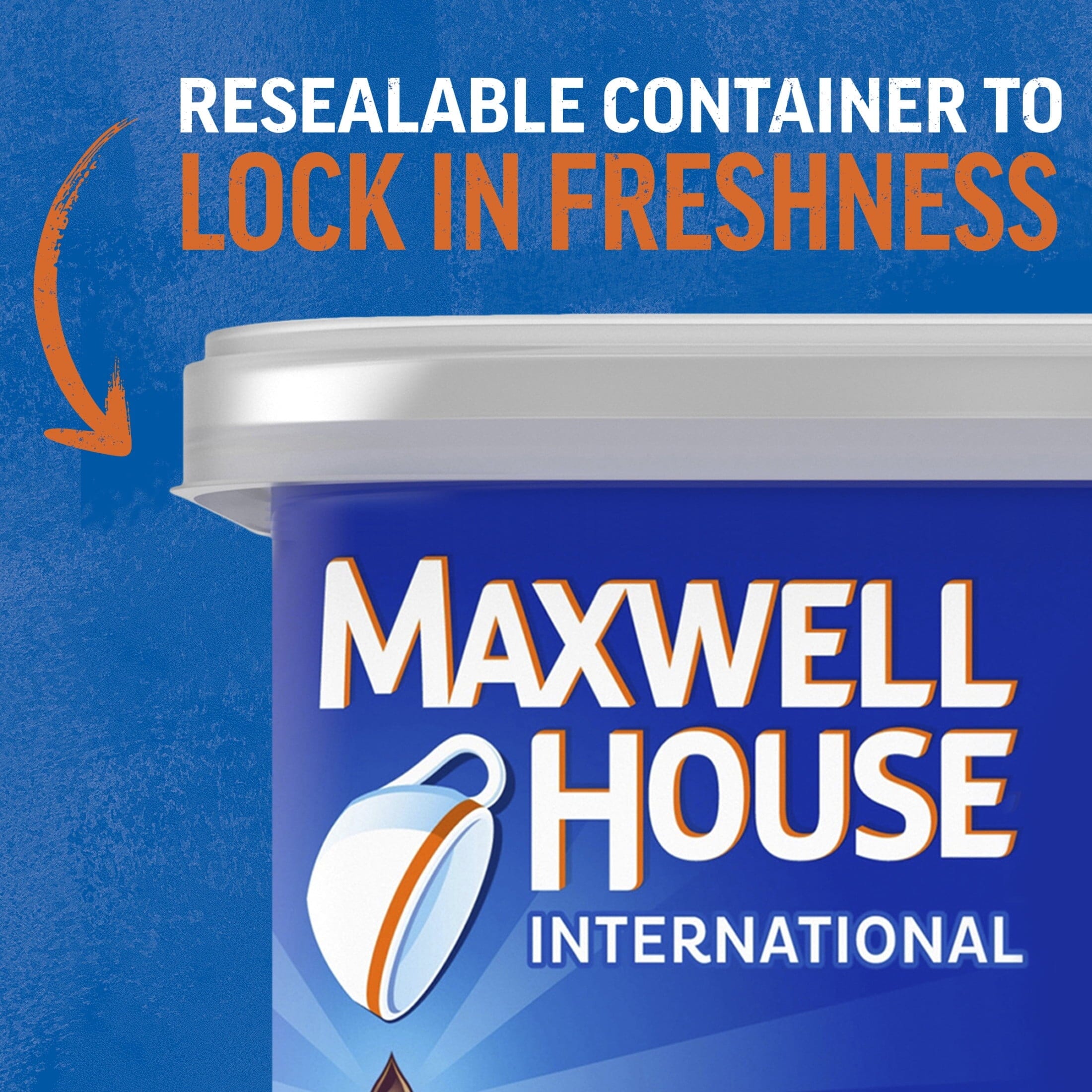 Maxwell House International French Vanilla Café-Style Sugar Free Instant Coffee Beverage Mix, 4 oz. Canister