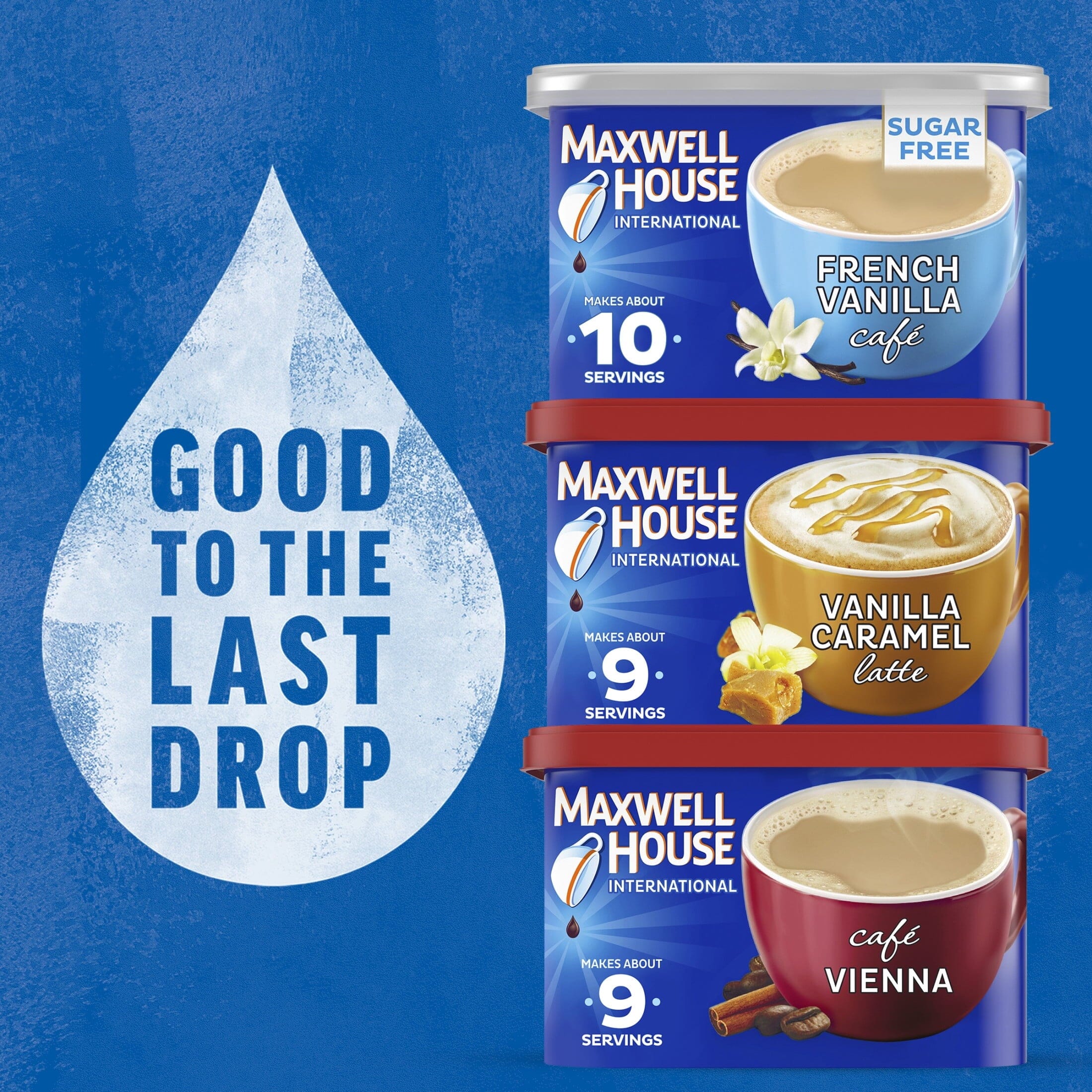 Maxwell House International Sugar Free Suisse Mocha Cafe Beverage Mix 4.1 Oz