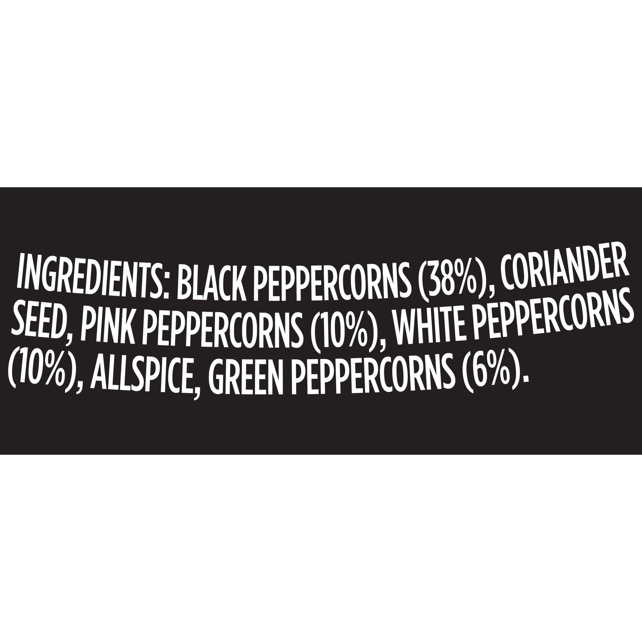 McCormick All Natural Peppercorn Medley Grinder, 0.85 oz Bottle