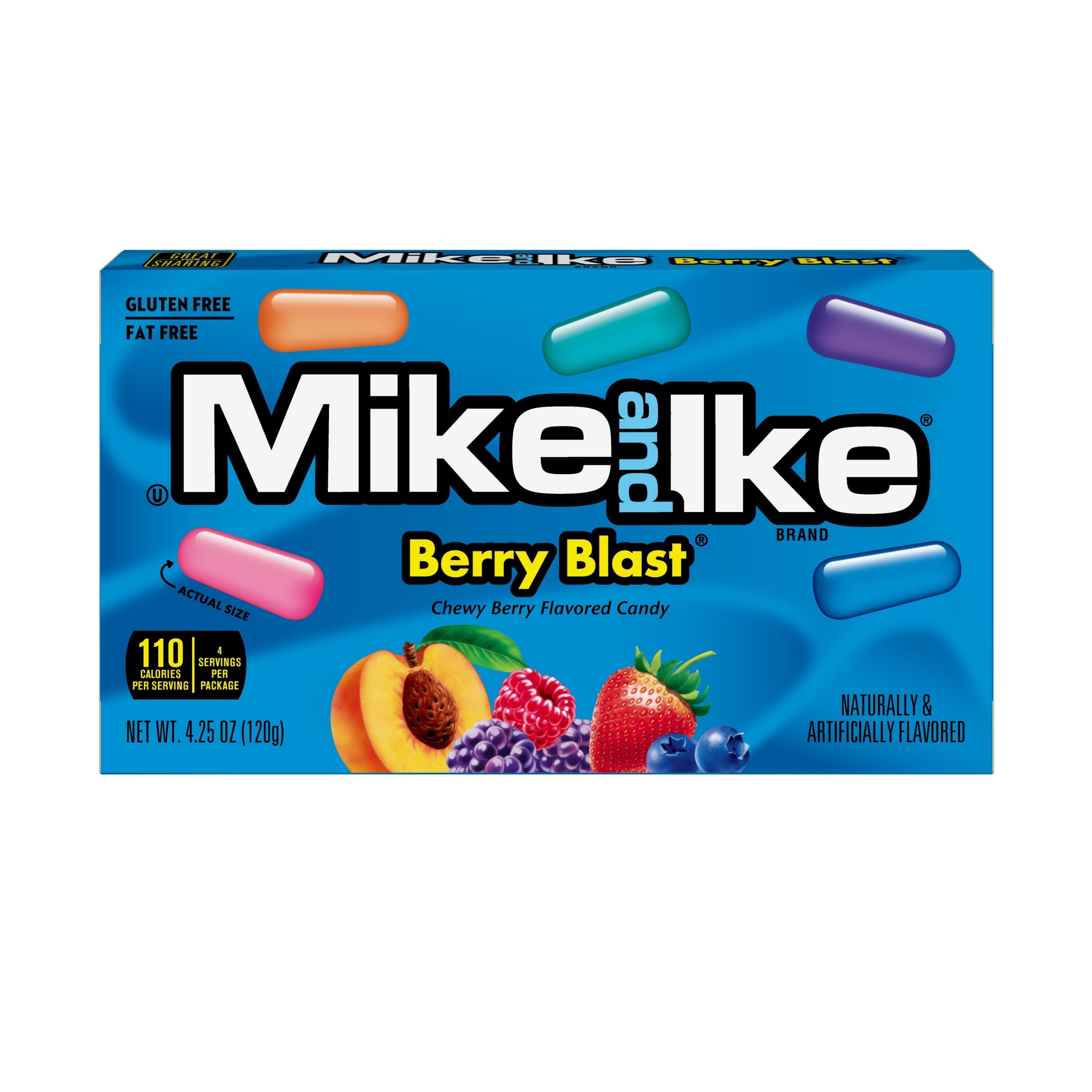 Mike and Ike Chewy Candy, Berry Blast, 4.25 Ounce