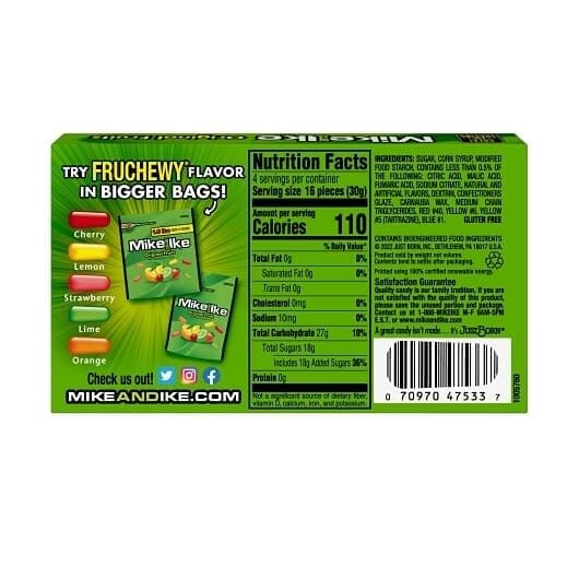 Mike & Ike Chewy Candy, Theater Box Variety Pack, 3 Flavors (Original, Sour, Berry), 4 Boxes each Flavor, 12 Boxes Total, 4.25 Ounce each Box