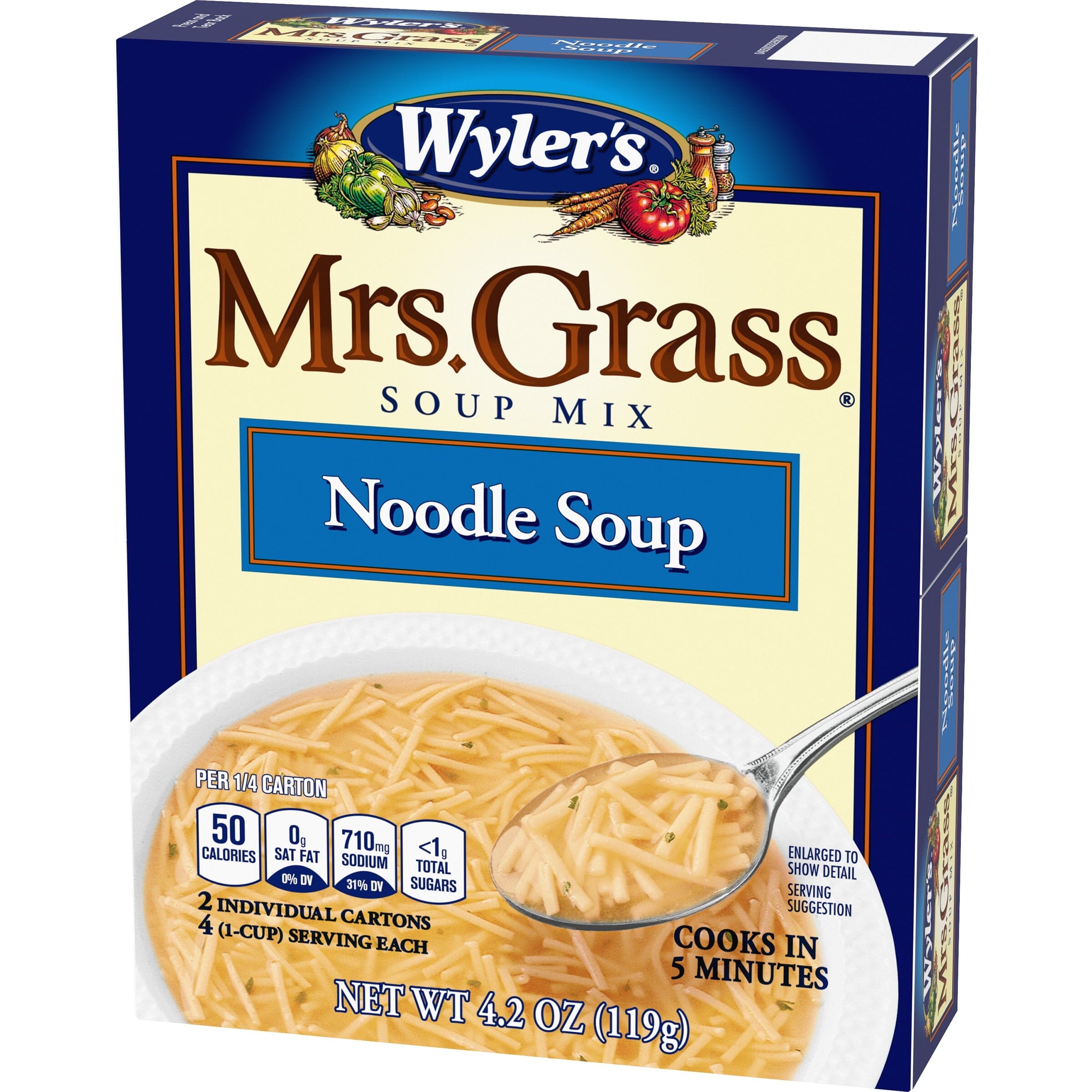 Mrs. Grass Noodle Soup Mix, 2 ct Pack, 4.2 Ounce