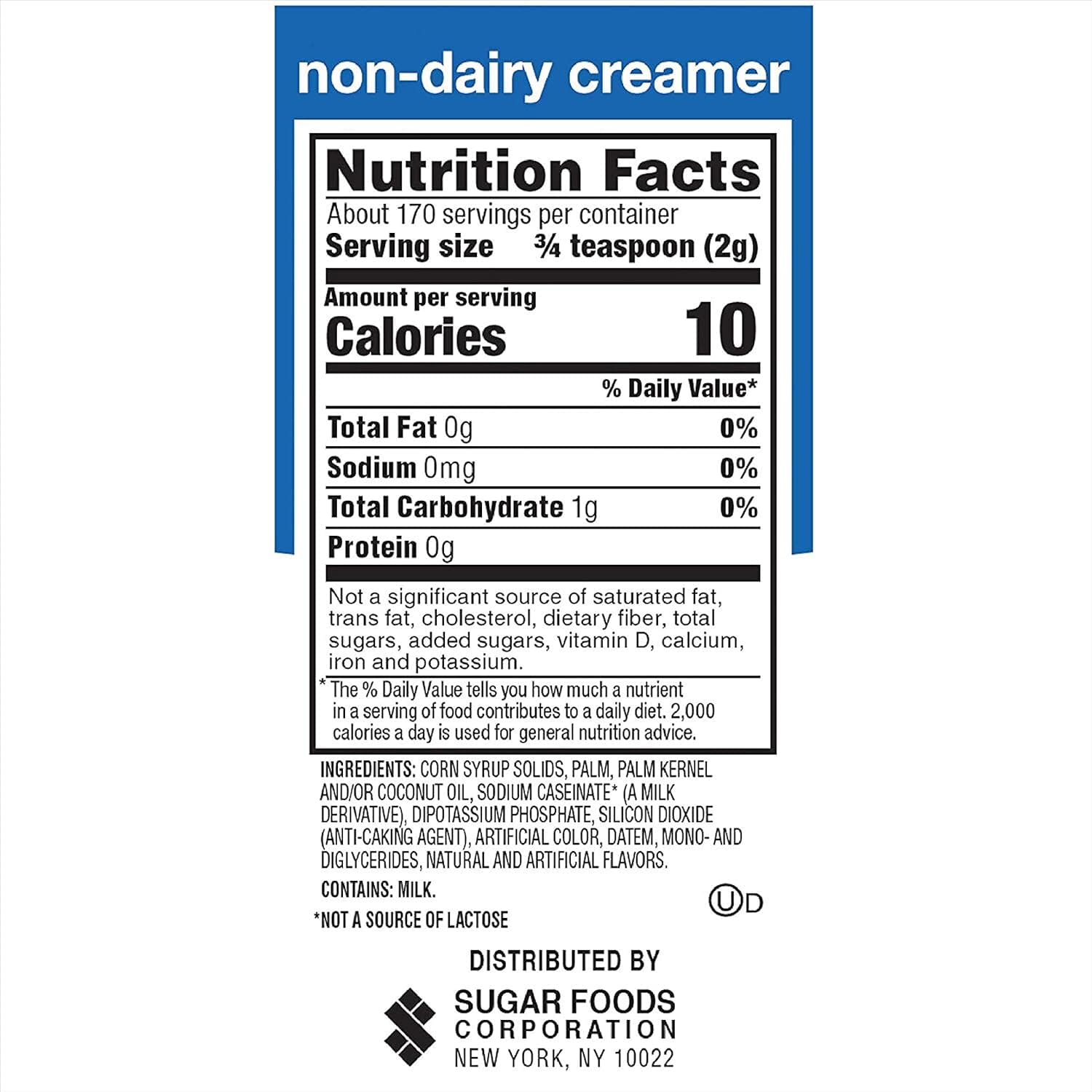 N'Joy, Non Dairy 12 Coffee Creamer