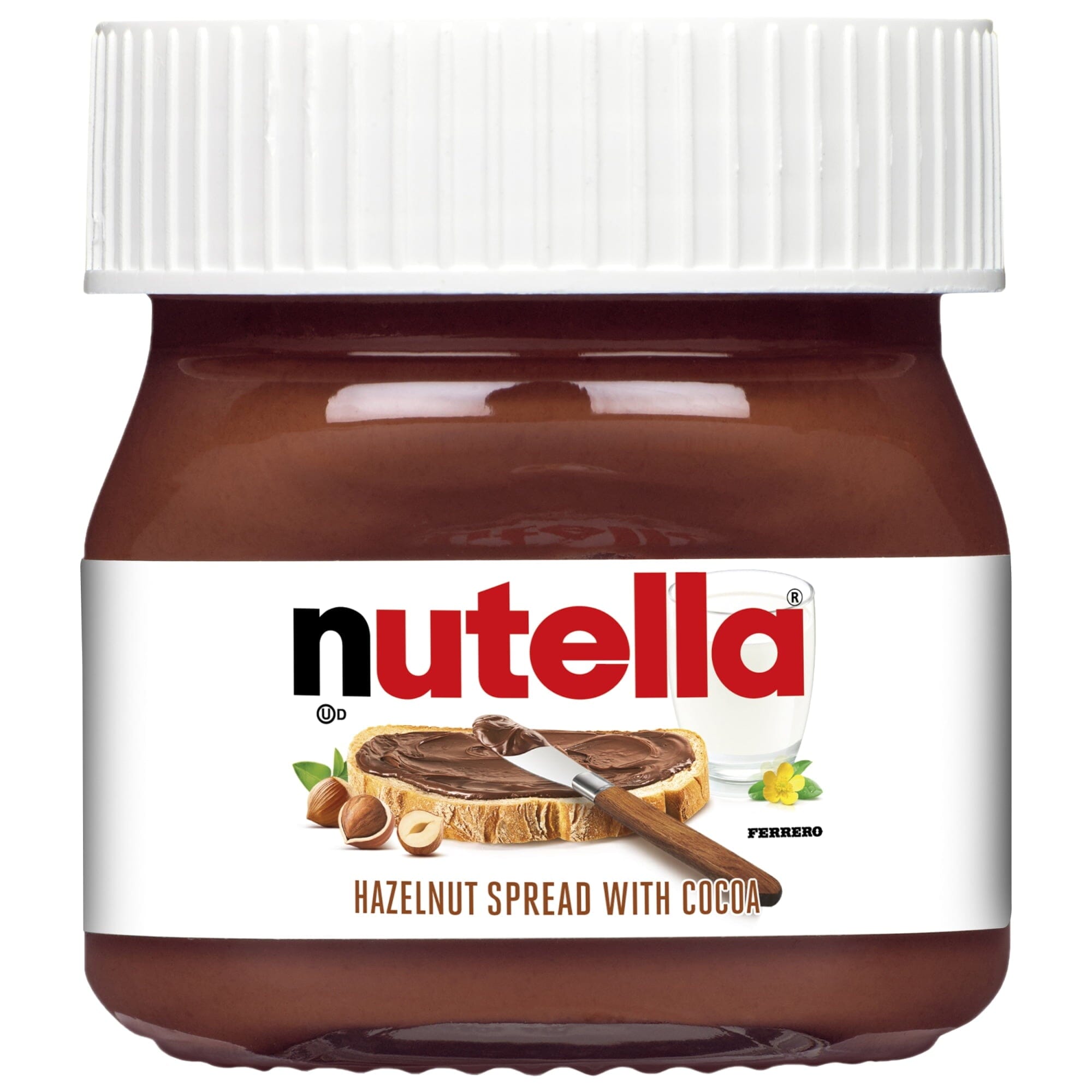 Nutella Hazelnut Spread with Cocoa, 0.8 oz Mini Glass Jar