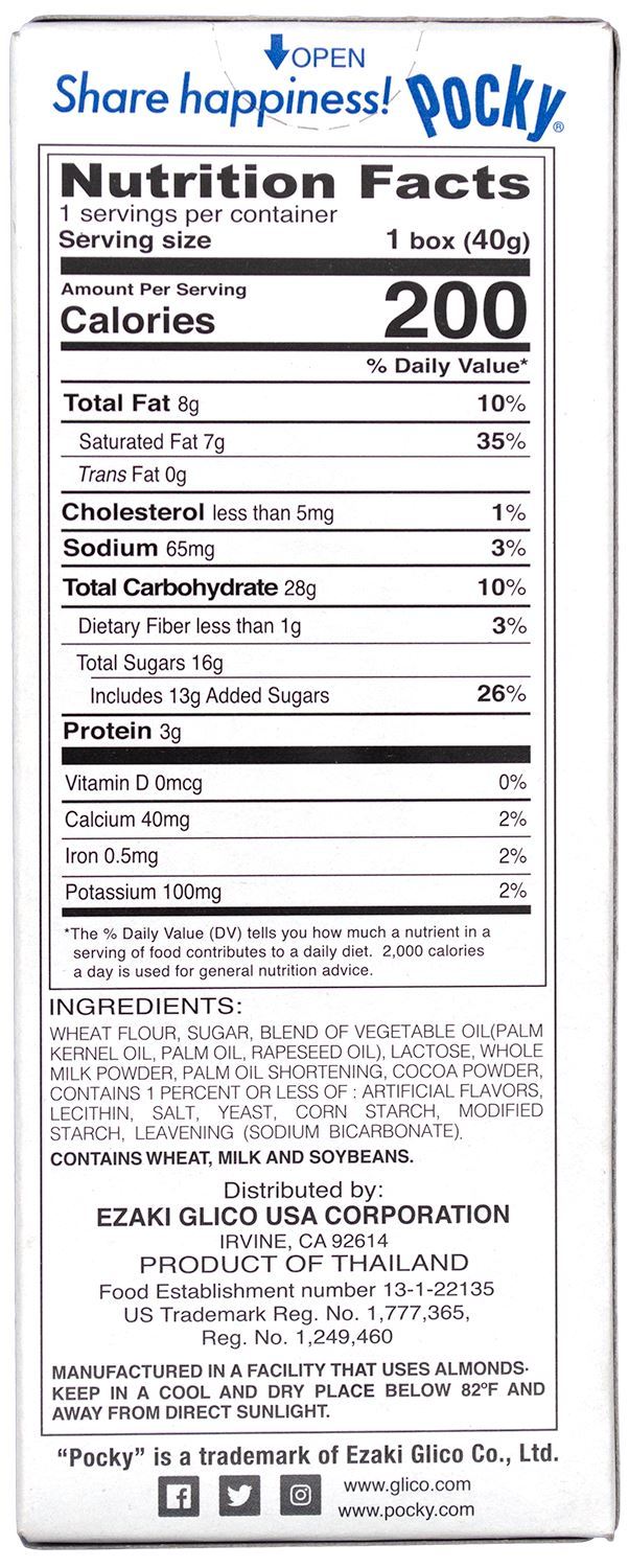 Pocky Cream Covered Biscuit Sticks 1.41 Ounce