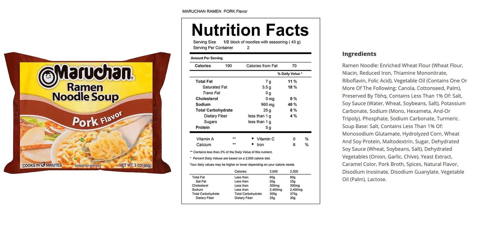 Maruchan Ramen Noodle Soup Variety, 6 Flavors, 3 Ounce, 2 Packages each Flavor, Total 12 Packages (Chicken, Shrimp, Beef, Pork, Roast Chicken, Roast Beef)