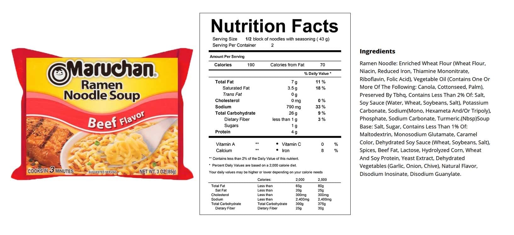 Maruchan Ramen Noodle Soup Variety, 6 Flavors, 3 Ounce, 2 Packages each Flavor, Total 12 Packages (Chicken, Shrimp, Beef, Pork, Roast Chicken, Roast Beef)