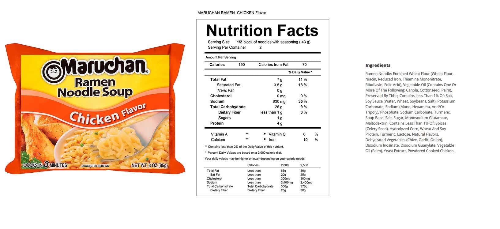 Maruchan Ramen Noodle Soup Variety, 4 Flavors, 3 Ounce, 6 Packages each Flavor, Total 24 Packages (Chicken, Beef, Chili, Creamy Chicken)