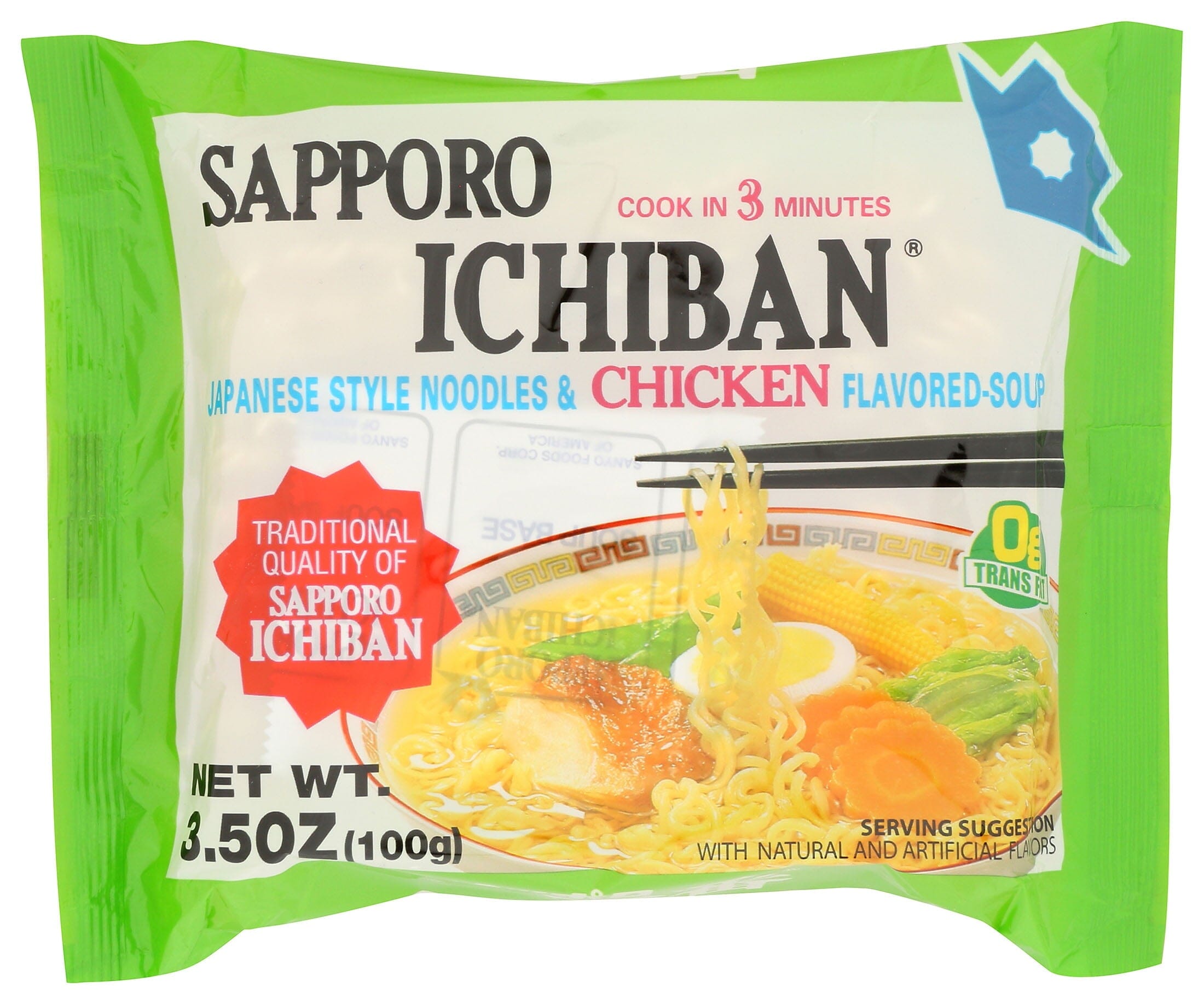Sapporo Ichiban Meat Lovers Japanese Style Noodles, Variety Pack, 17.70 oz, 5 Pack