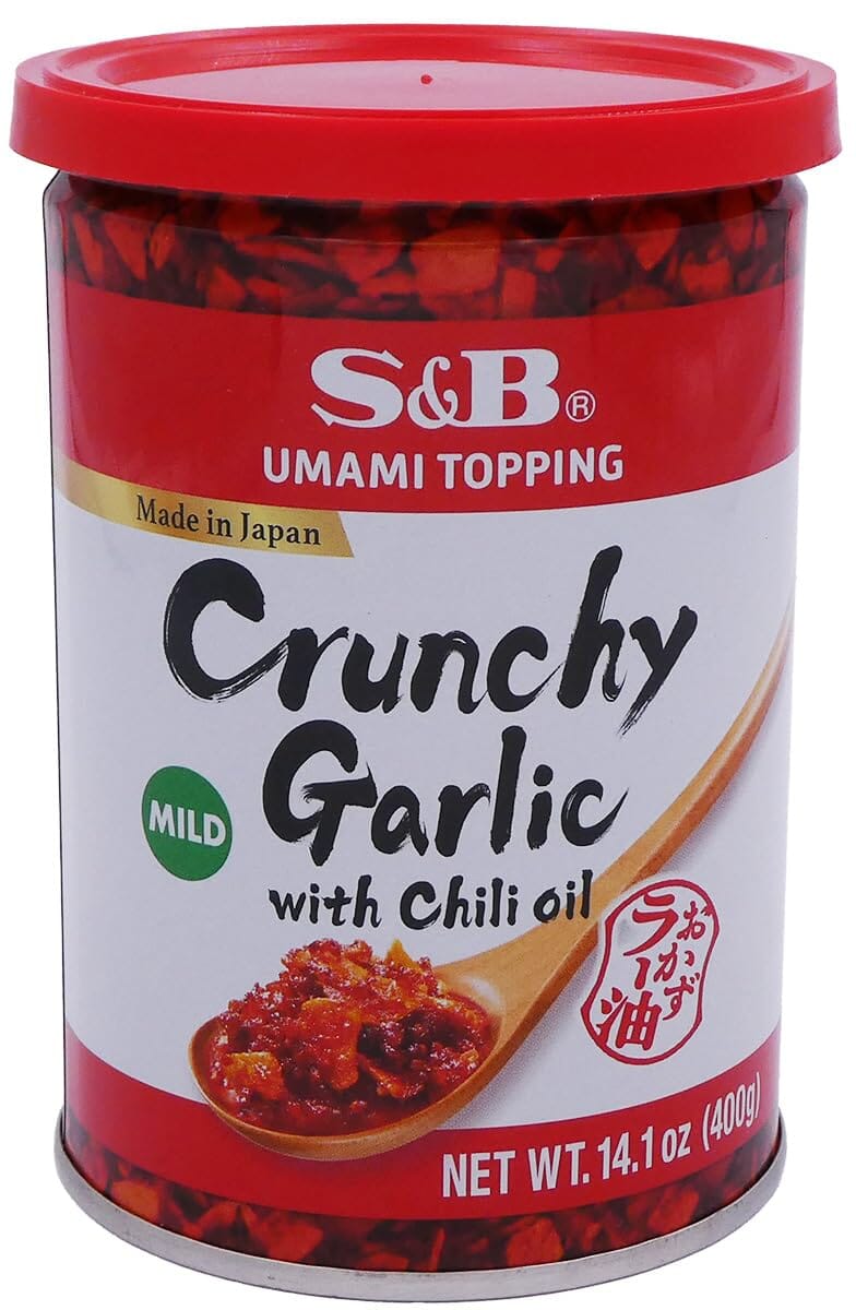 S&B Chili Oil with Crunchy Garlic, 14.1 Ounce