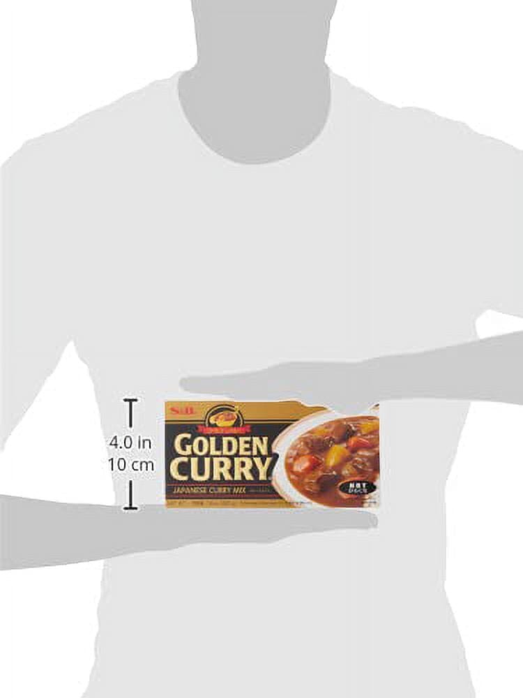 S&B Golden Curry Sauce Mix, Hot, 7.8 Ounce