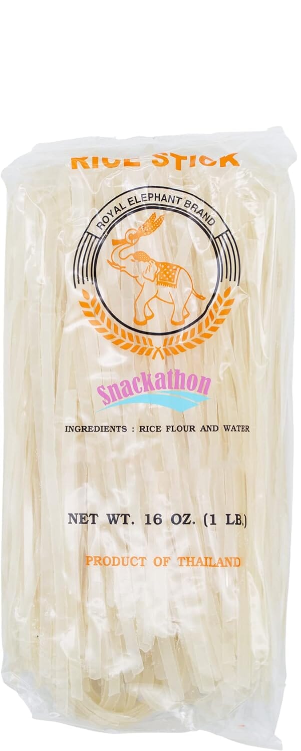Snackathon Pad Thai Rice Stick Noodles, 16 Ounce Each