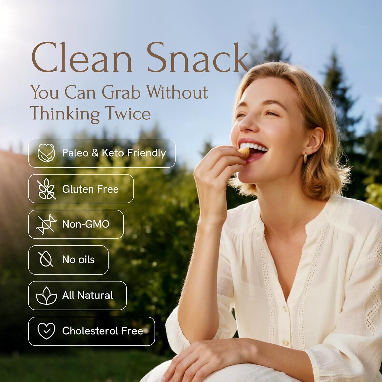 Snackathon Roasted Oregon Hazelnuts, Unsalted, Dry Roasted, Whole Filberts, Premium Natural Nuts Grown in USA, 1 LB Resealable Bag, Healthy Snack, Ideal for Baking, Nut Butters & Recipes