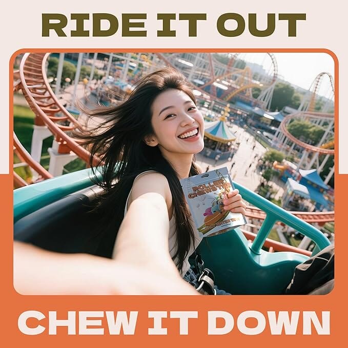 Snackathon Salt Water Taffy Assorted Mix β Roller Chewster Edition, 10-Flavor Carnival Variety, Individually Wrapped Soft & Chewy Gourmet Candy, Unique 15 oz Funfair-Themed Bag for Gifting