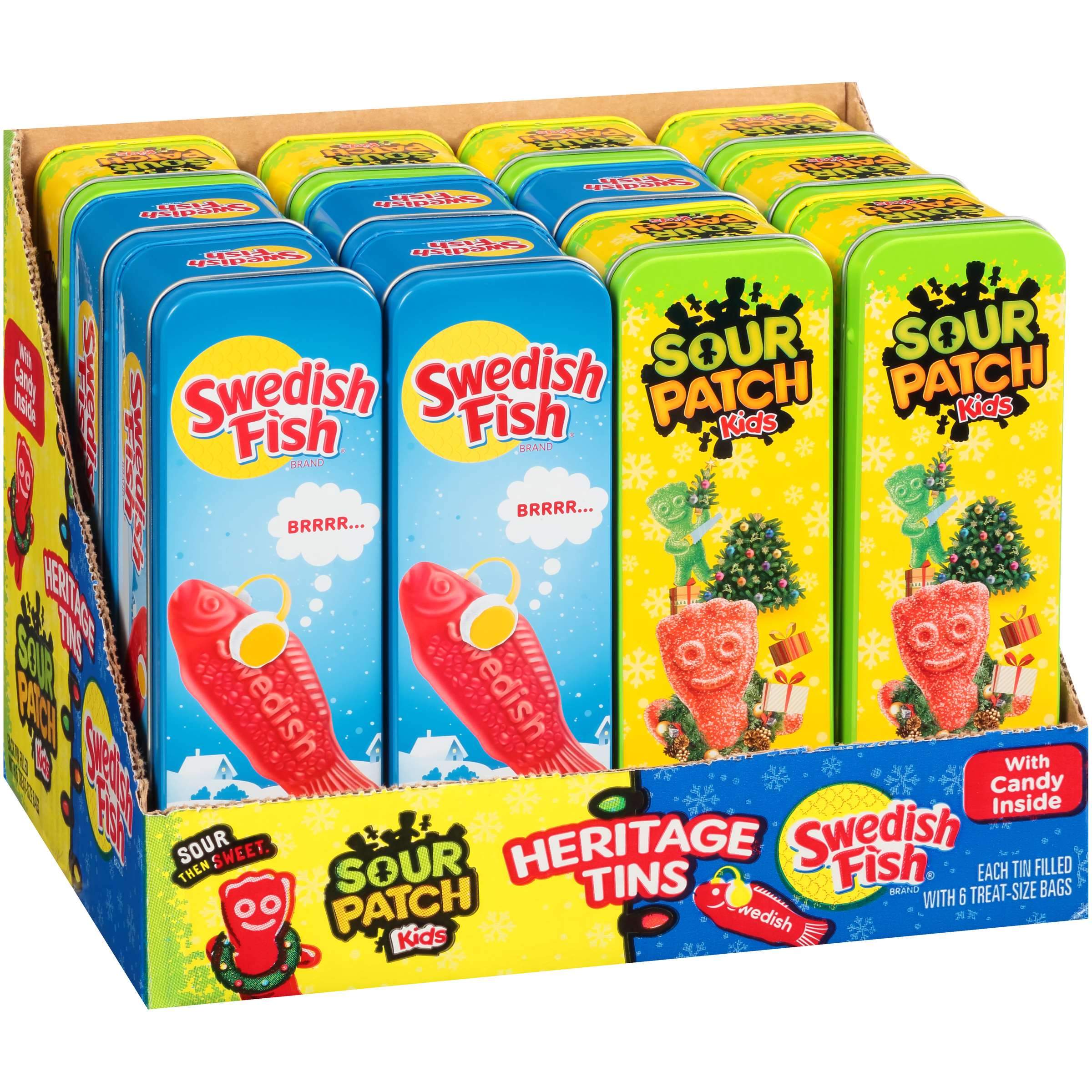 Sour Patch Kid's and Swedish Fish Holiday Heritage Tin