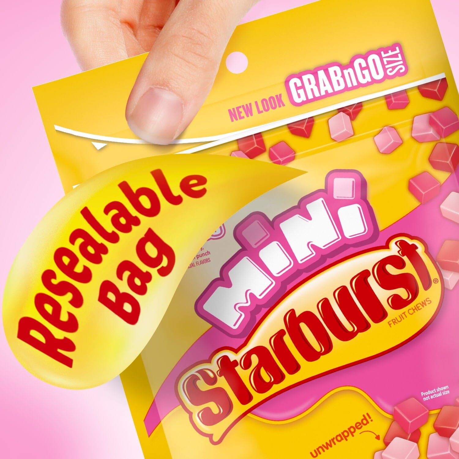 Starburst Favereds Minis Fruit Chewy Candy Grab N Go, 8 Ounce
