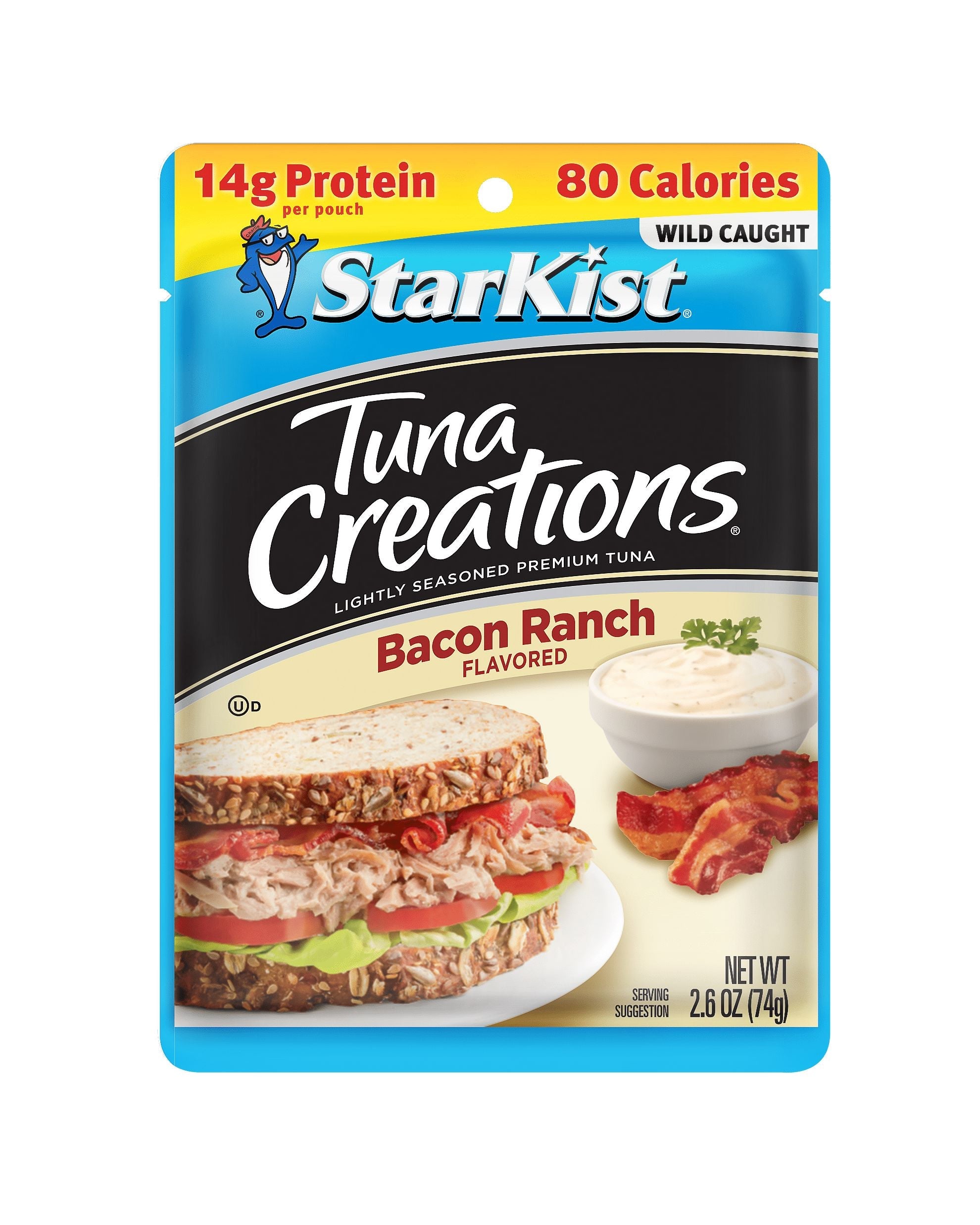 StarKist Tuna Creations, Bacon Ranch, 15g Protein, 2.6 oz Pouch