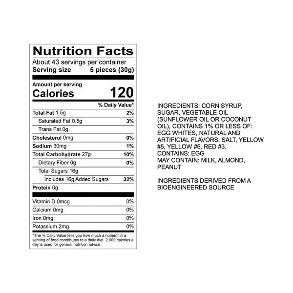 Sweet's Candy Company Salt Water Taffy, Candy Corn, 3 Pound