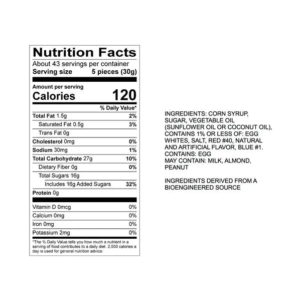 Sweet's Candy Company Salt Water Taffy, Red Licorice, 3 Pound