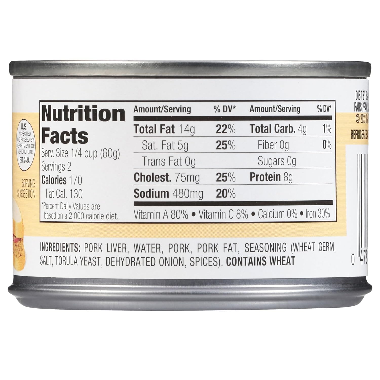 Underwood Liverwurst Spread, 4.25 Ounce