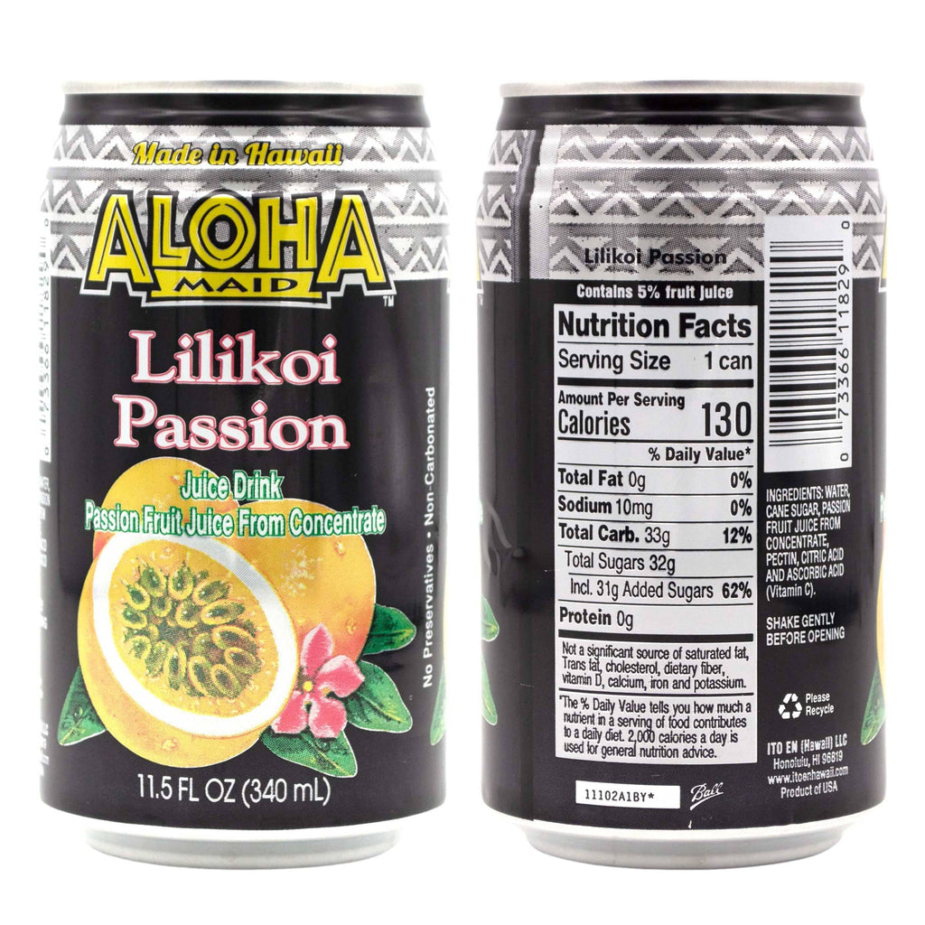 Aloha Maid Drinks, Signature Variety Pack, 4 Flavors, 3 Cans per Flavor, Total 12 Cans