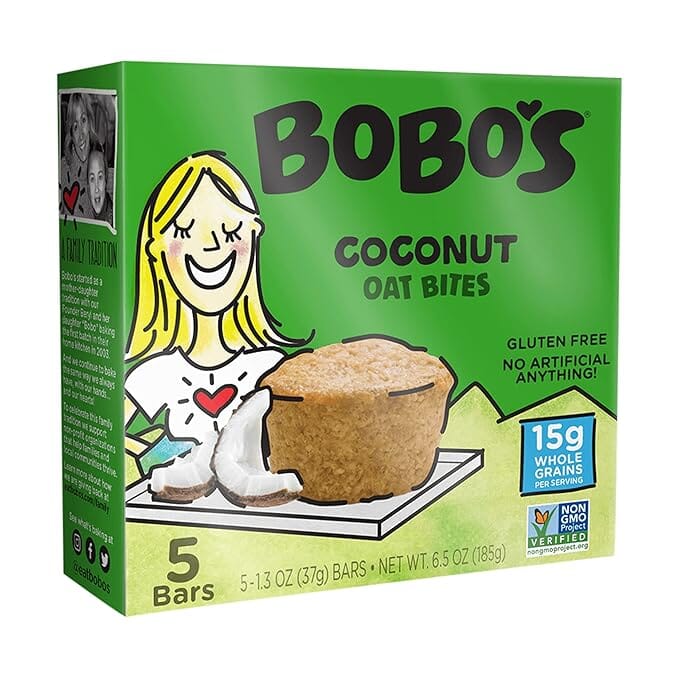 Bobo's Oat Bites, Coconut, 1.3 Ounce Bites (5ct Box)
