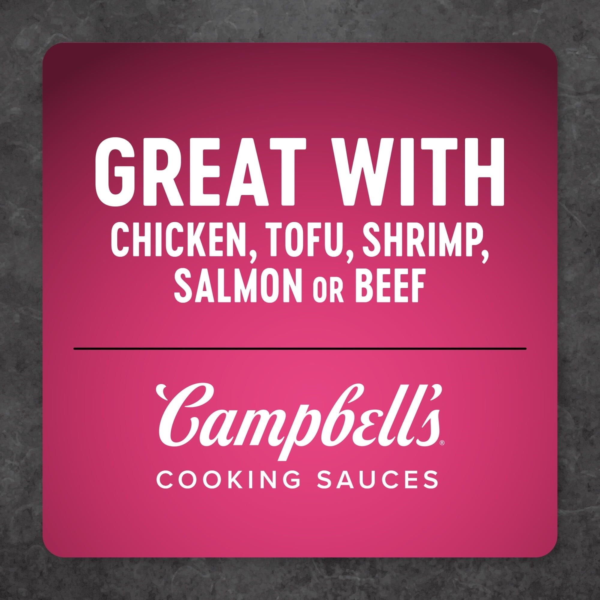 Campbell's Cooking Sauces, Sesame Garlic, 11 oz Pouch