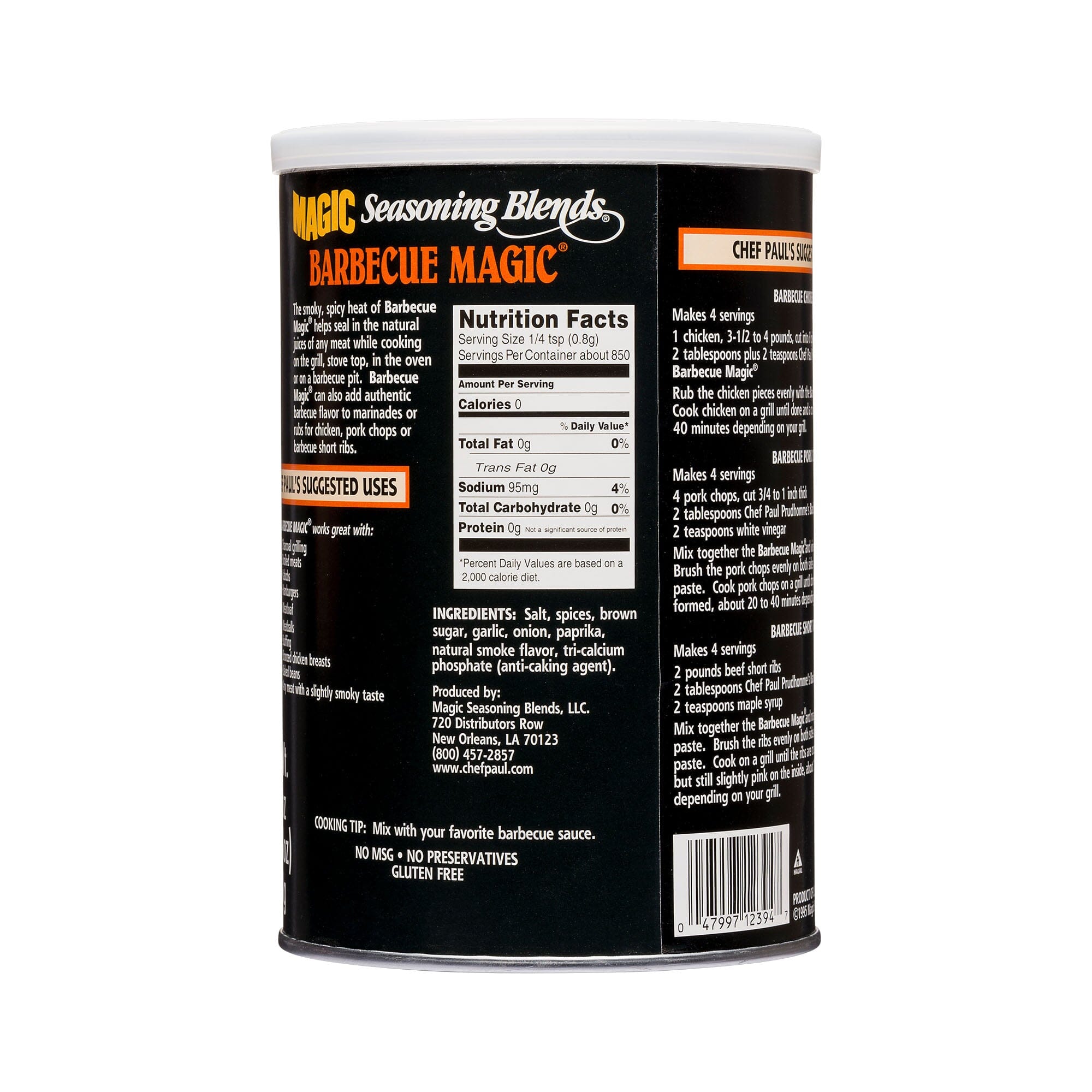 Chef Paul Prudhomme's Magic Seasoning Blends, Barbecue Magic®