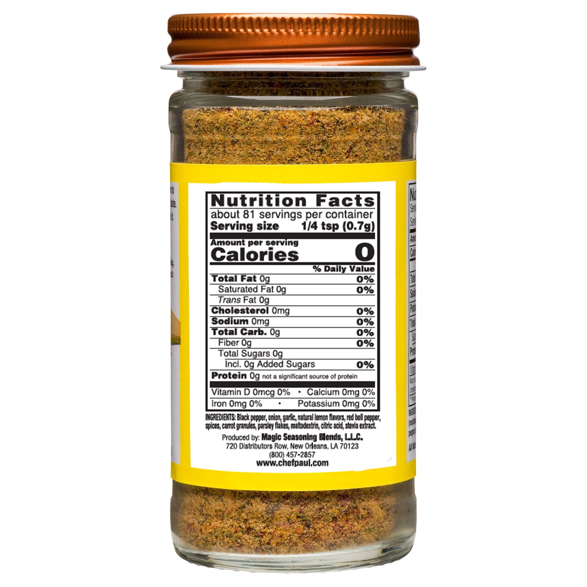 Chef Paul Prudhomme's Magic Seasoning Blends, Salt-Free Sugar-Free: Lemon & Cracked Pepper®