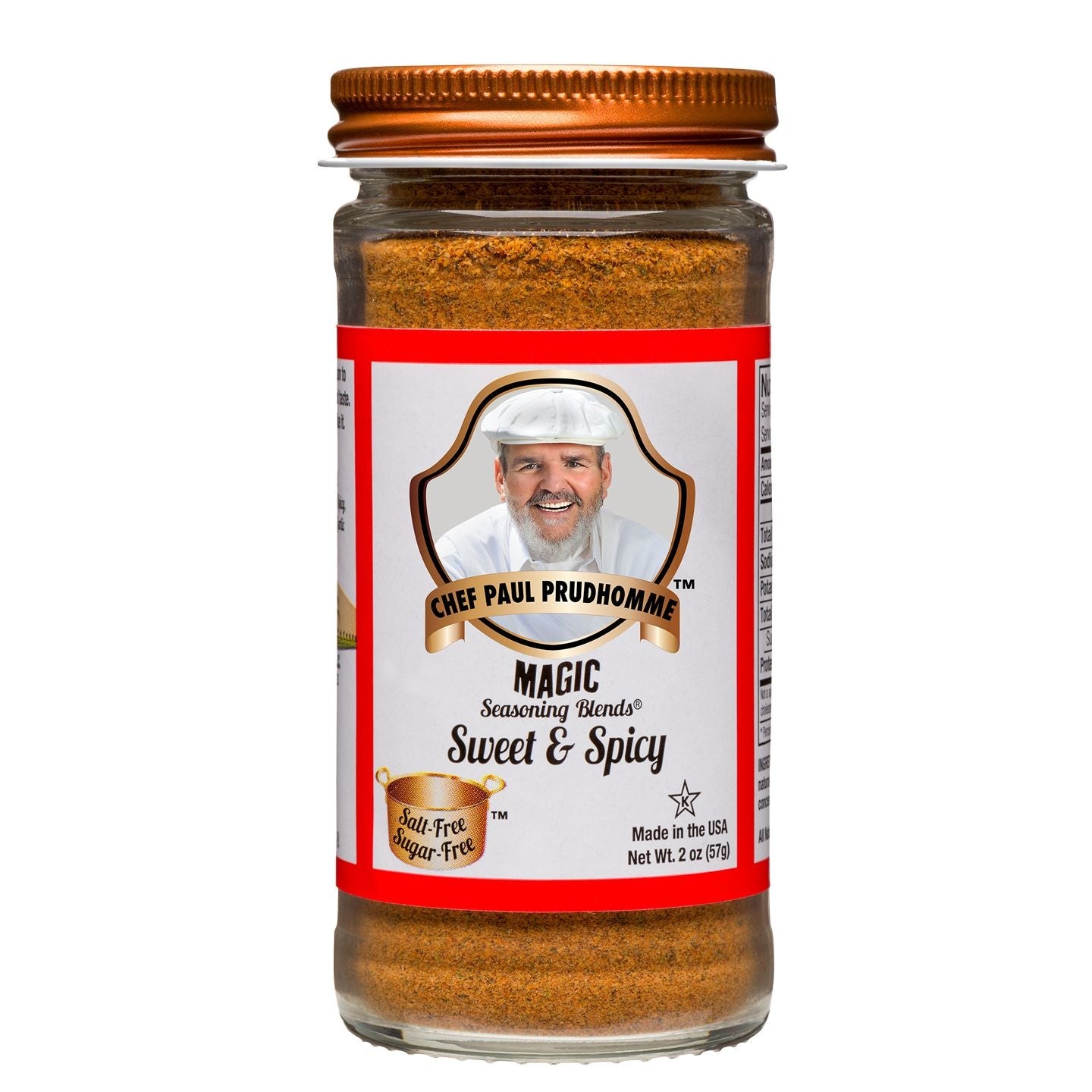 Chef Paul Prudhomme's Magic Seasoning Blends, Salt-Free Sugar-Free: Sweet & Spicy®