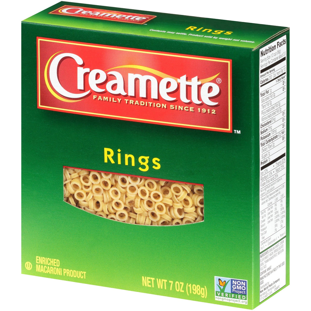 Creamette Short Cut Pasta Rings, 7-Ounce Box
