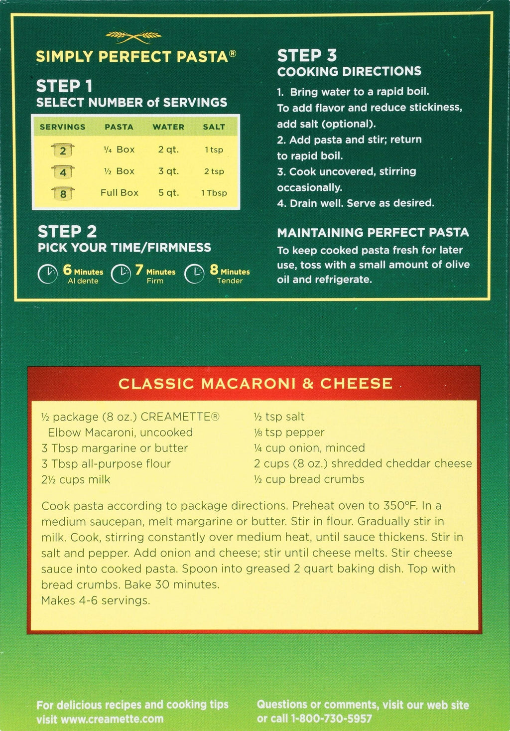 Creamette Small Elbow Macaroni Pasta, 16-Ounce Box