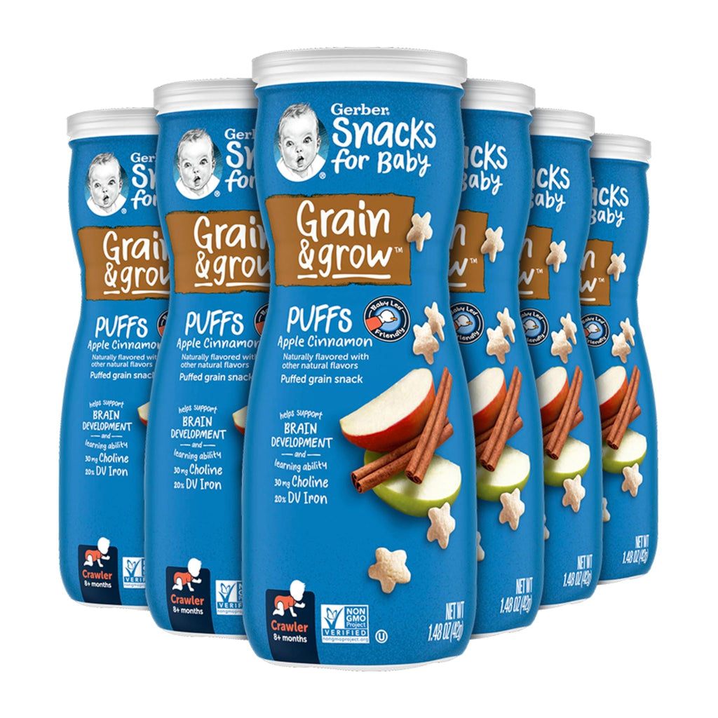 Gerber Stage 3 Baby Food, Apple Cinnamon, 1.48 oz Canister