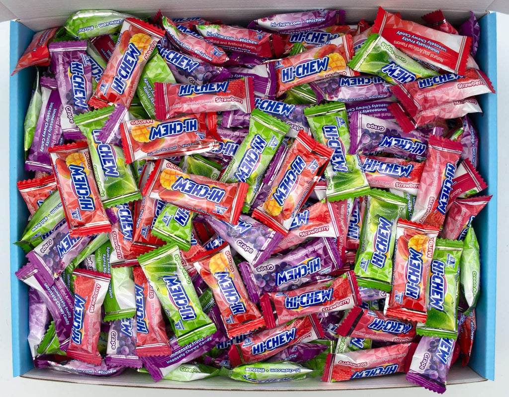 Hi Chew 4 Flavors, Bulk 330+ Pieces, 4 Pound (Hi Chew Fruit Strawberry, Mango, Green Apple, Grape)