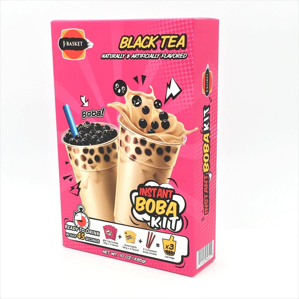 J-Basket Black Tea Instant Boba Kit 10 Ounce