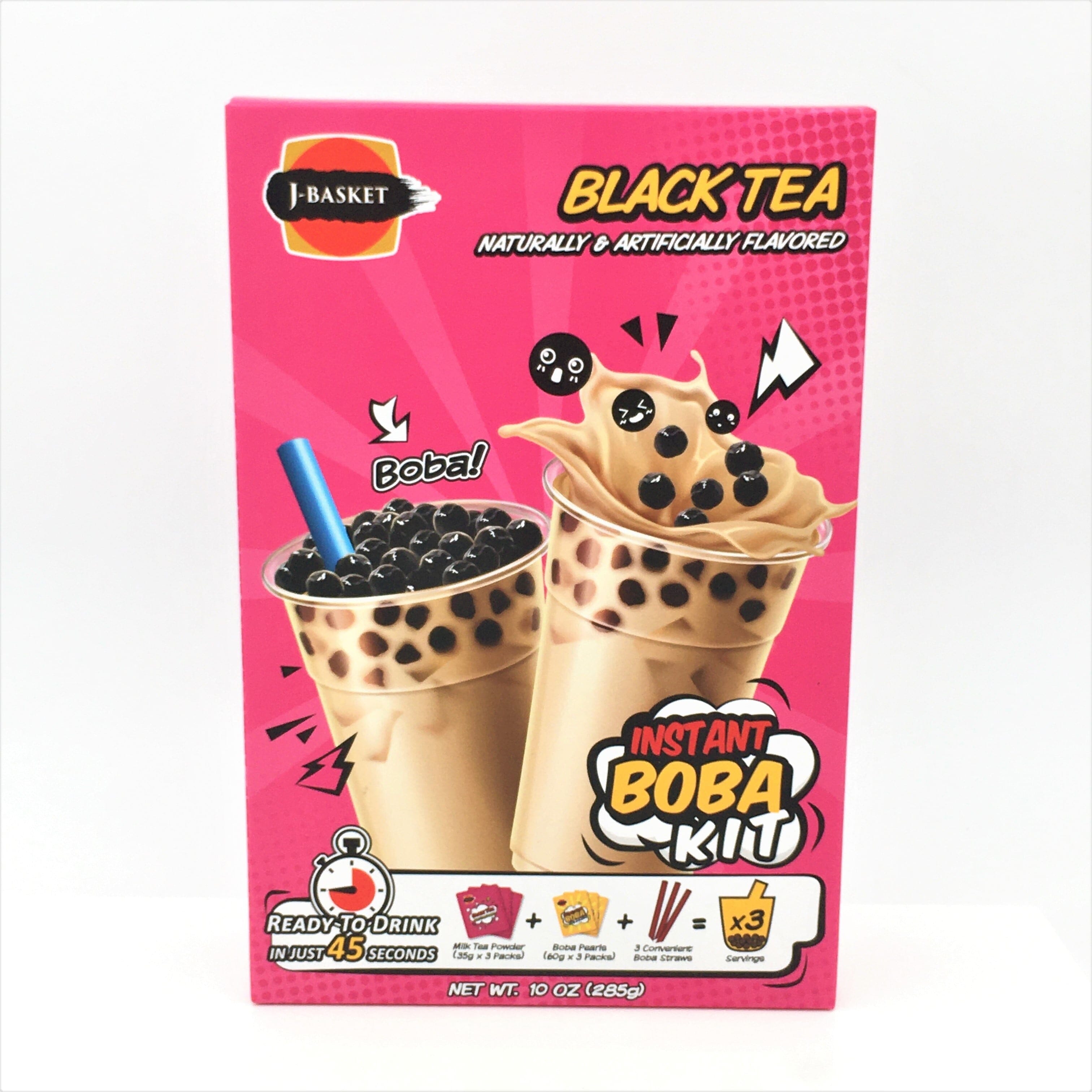 J-Basket Black Tea Instant Boba Kit 10 Ounce