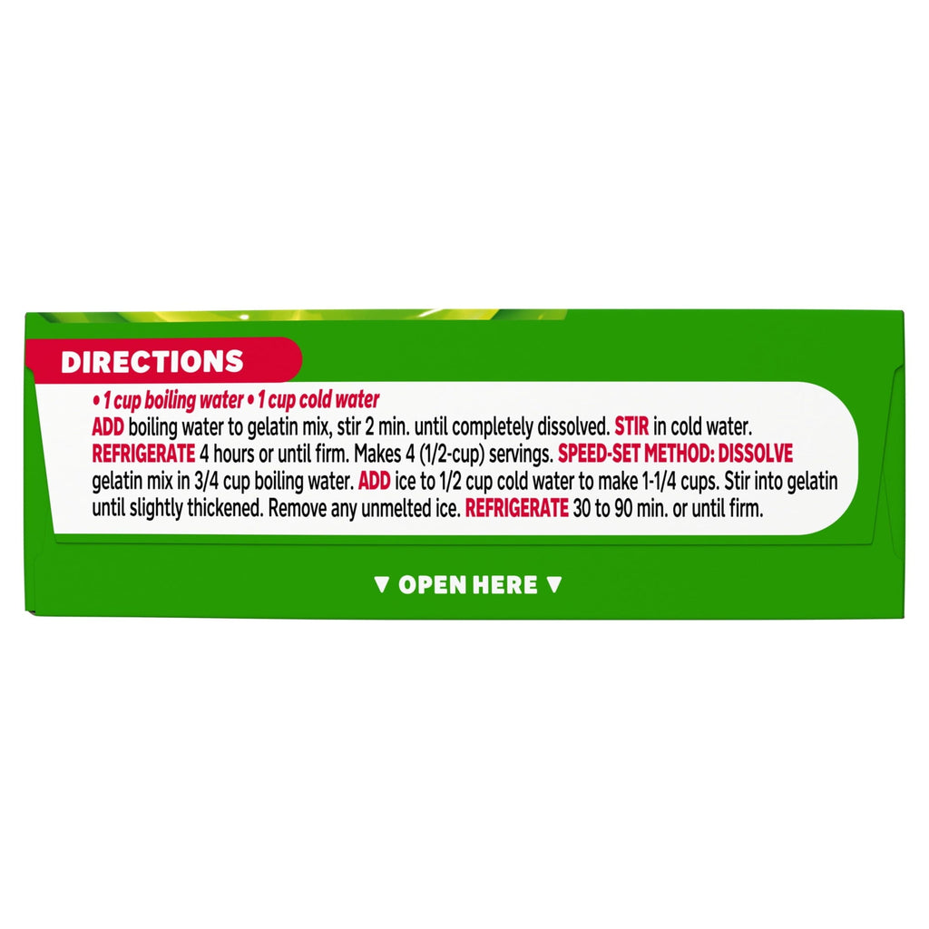 Jell-O Lime Gelatin Dessert Mix, 3 oz Box