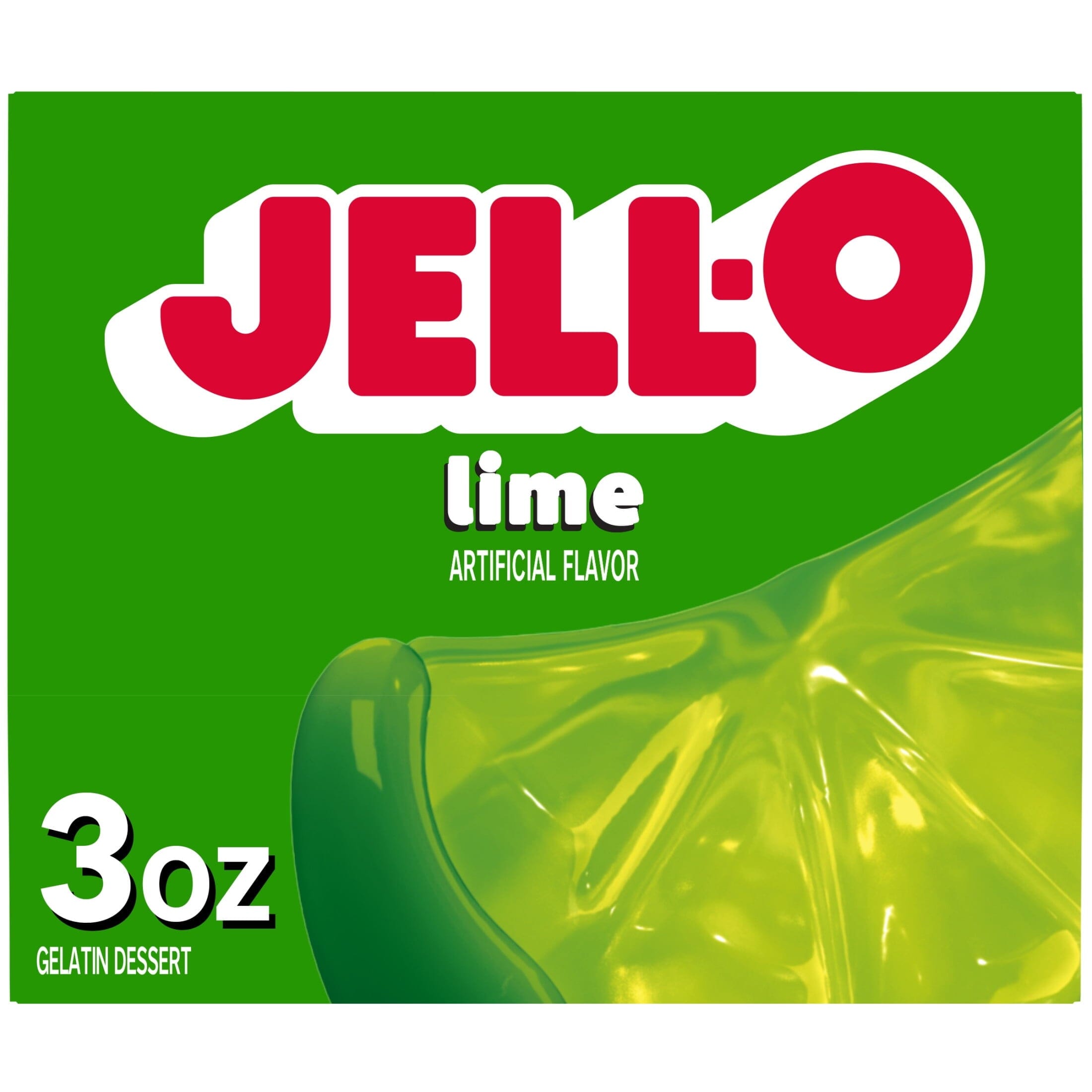 Jell-O Lime Gelatin Dessert Mix, 3 oz Box