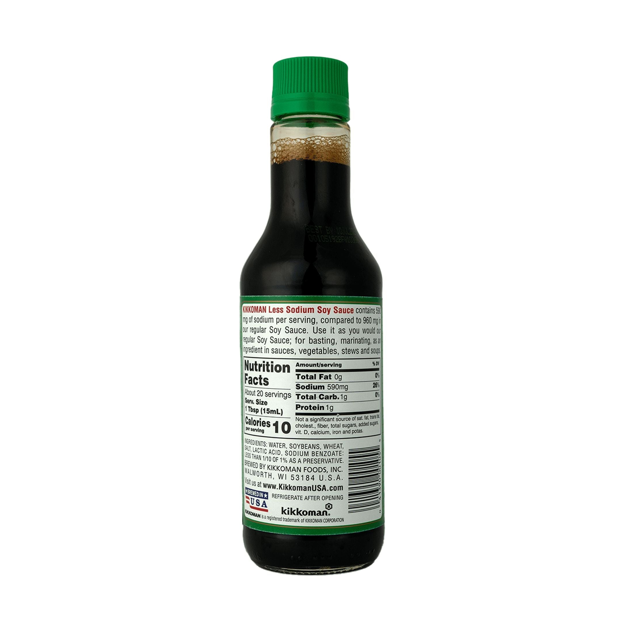 Kikkoman Less Sodium Soy Sauce, 10 Fluid Ounce
