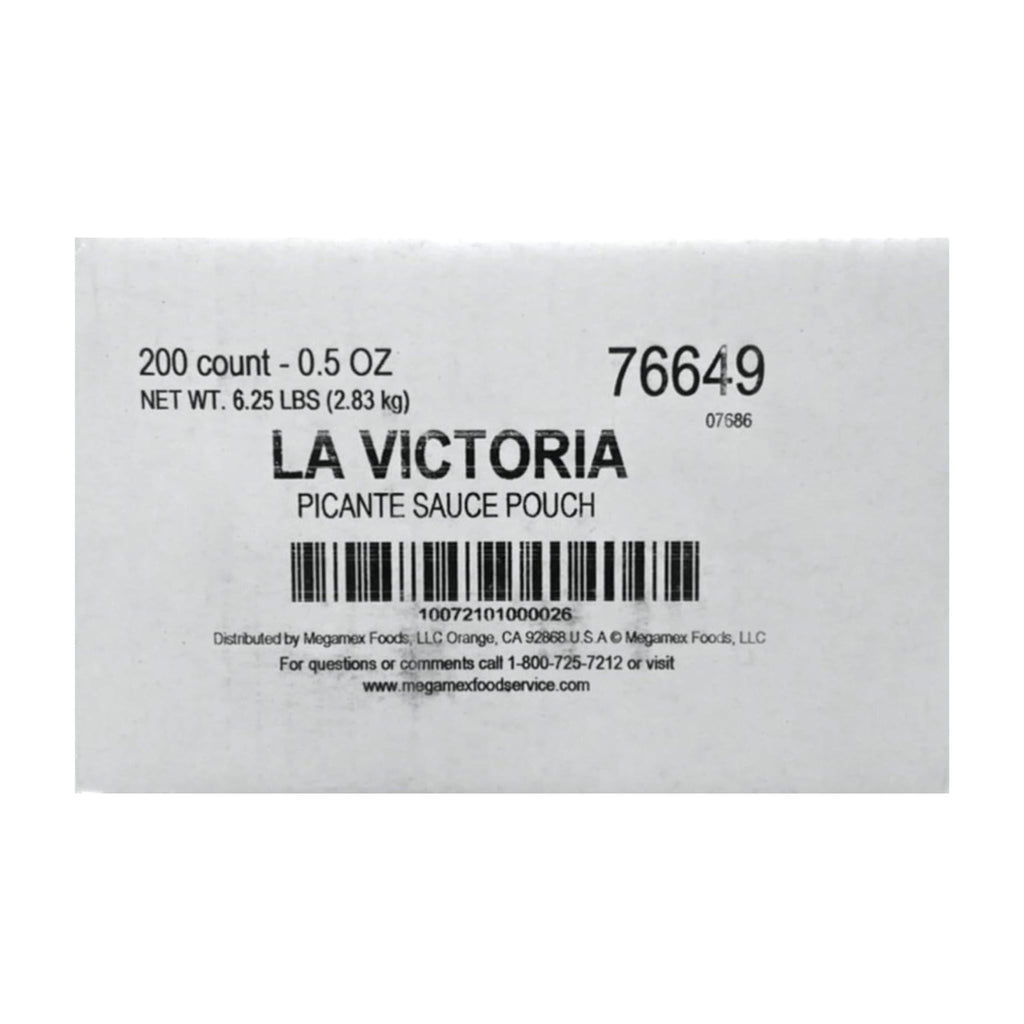 La Victoria Picante Sauce Medium, 0.5 Ounce Single Serve Packets (200 Count)