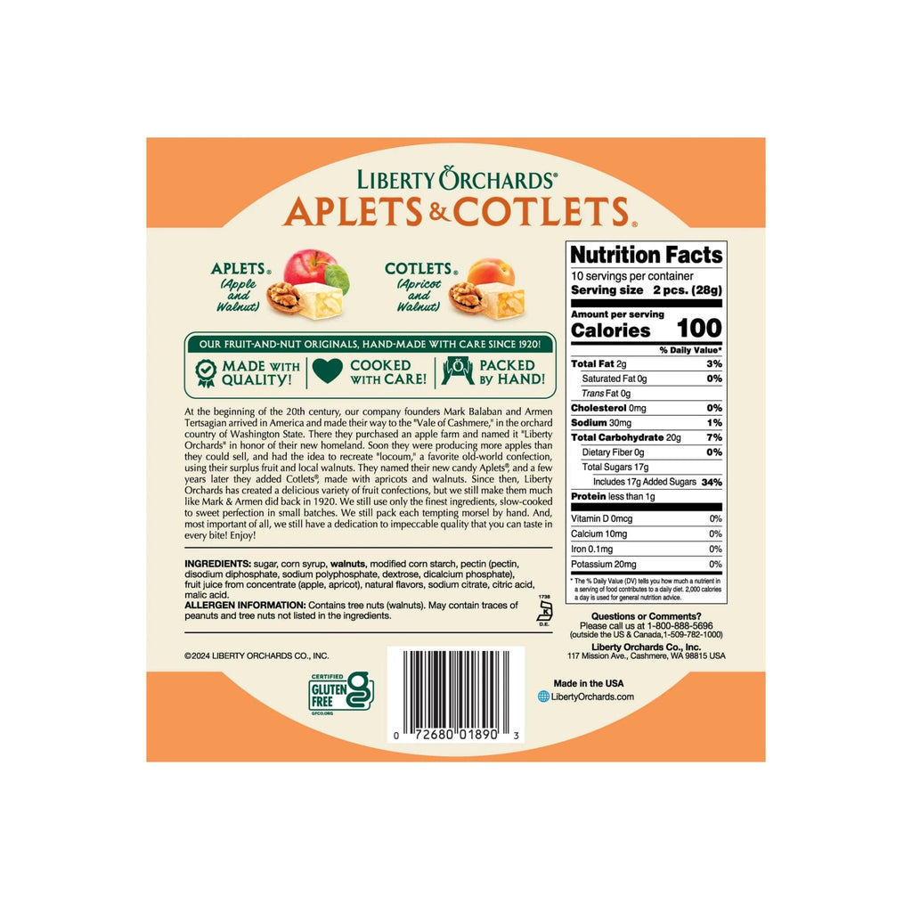 Liberty Orchards Aplets & Cotlets, 10 Ounce