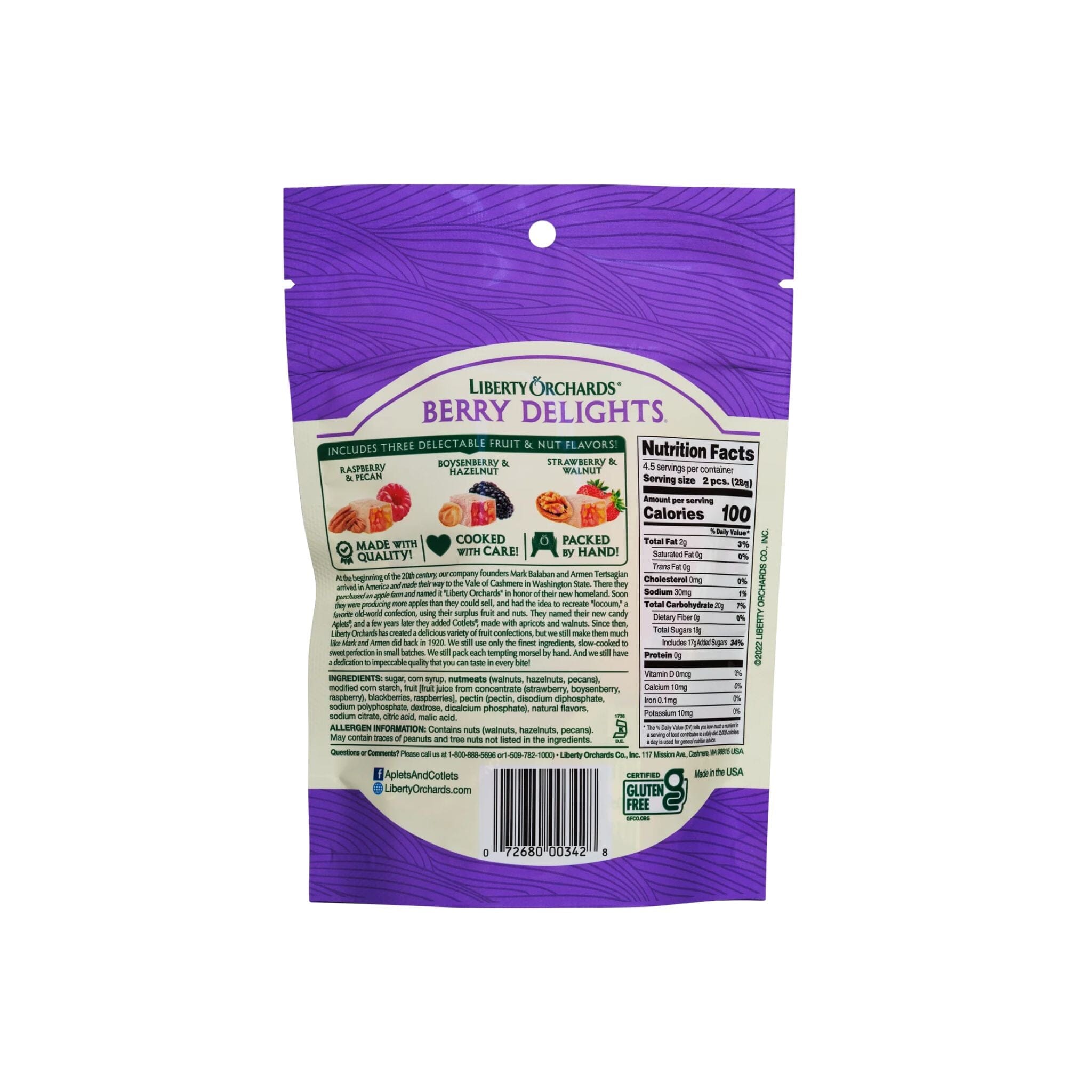 Liberty Orchards Berry Delights, 4.5 Ounce