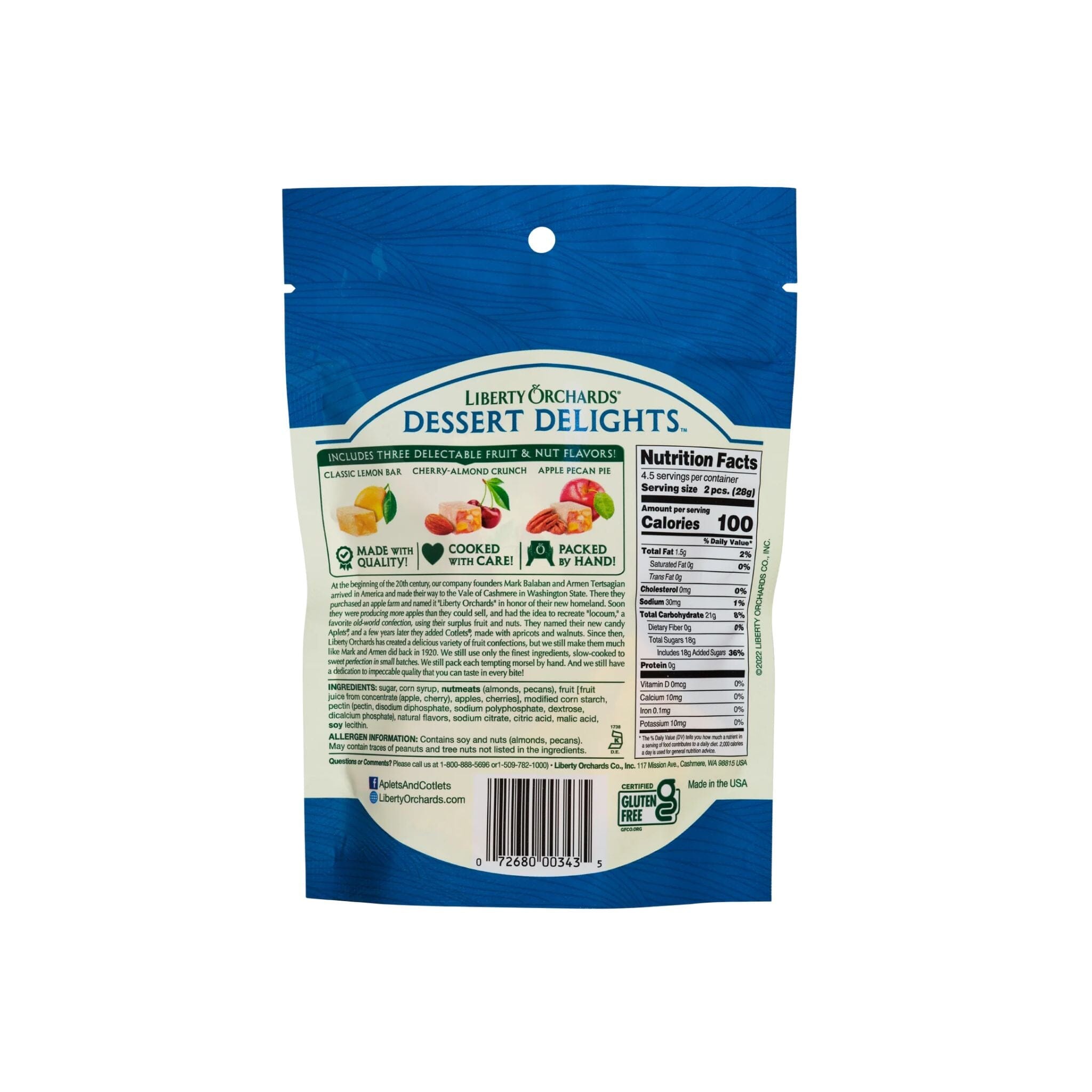 Liberty Orchards Dessert Delights, 4.5 Ounce