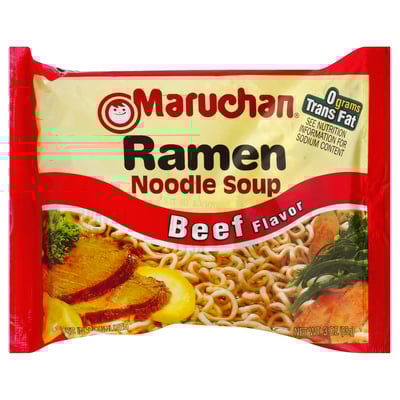 Maruchan Ramen, Beef, 3-Ounce Packages
