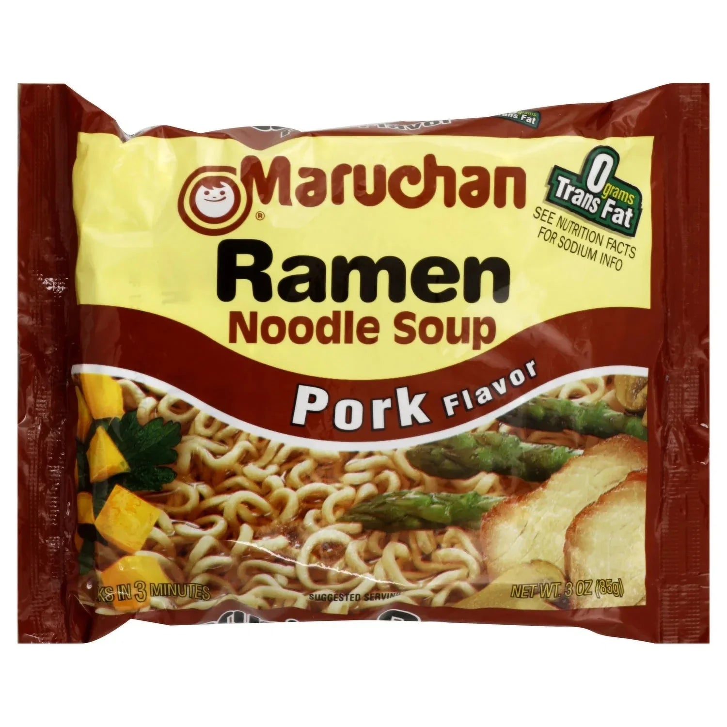 Maruchan Ramen, Pork, 3-Ounce Packages