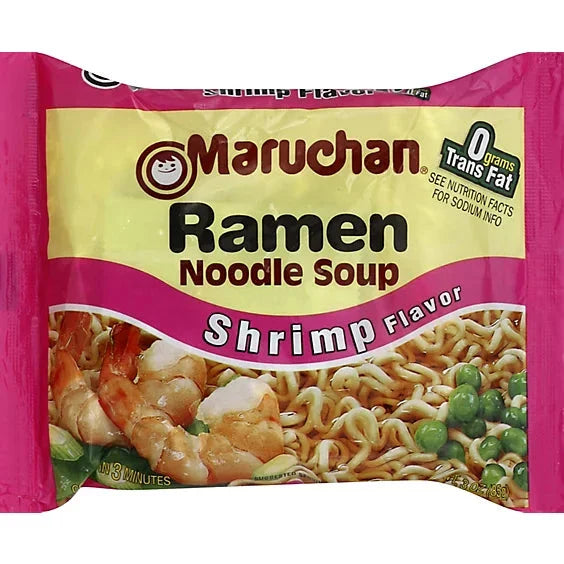 Maruchan Ramen Shrimp Flavor Noodle Soup 3 oz