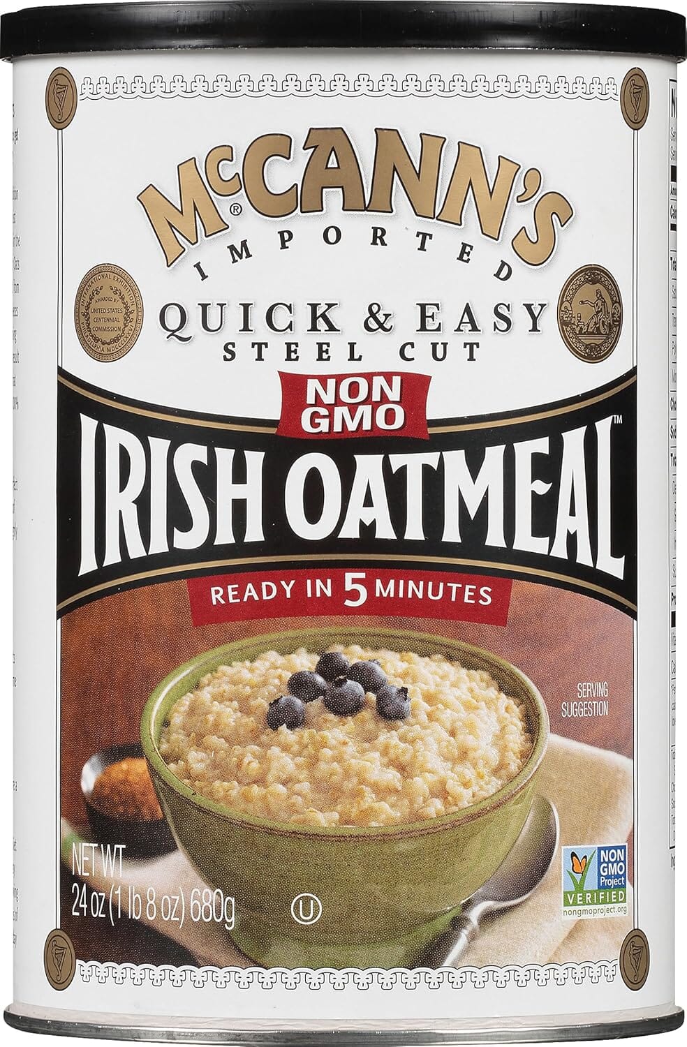 McCann's Steel Cut Irish Oatmeal, Quick & Easy, 24 Ounce